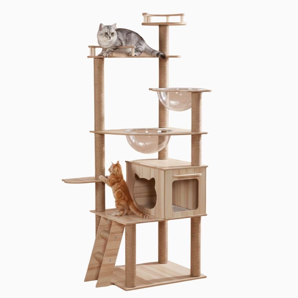 Kensington 170cm Large Cat Tree Tower & Scratching Post  | Cat Furniture
