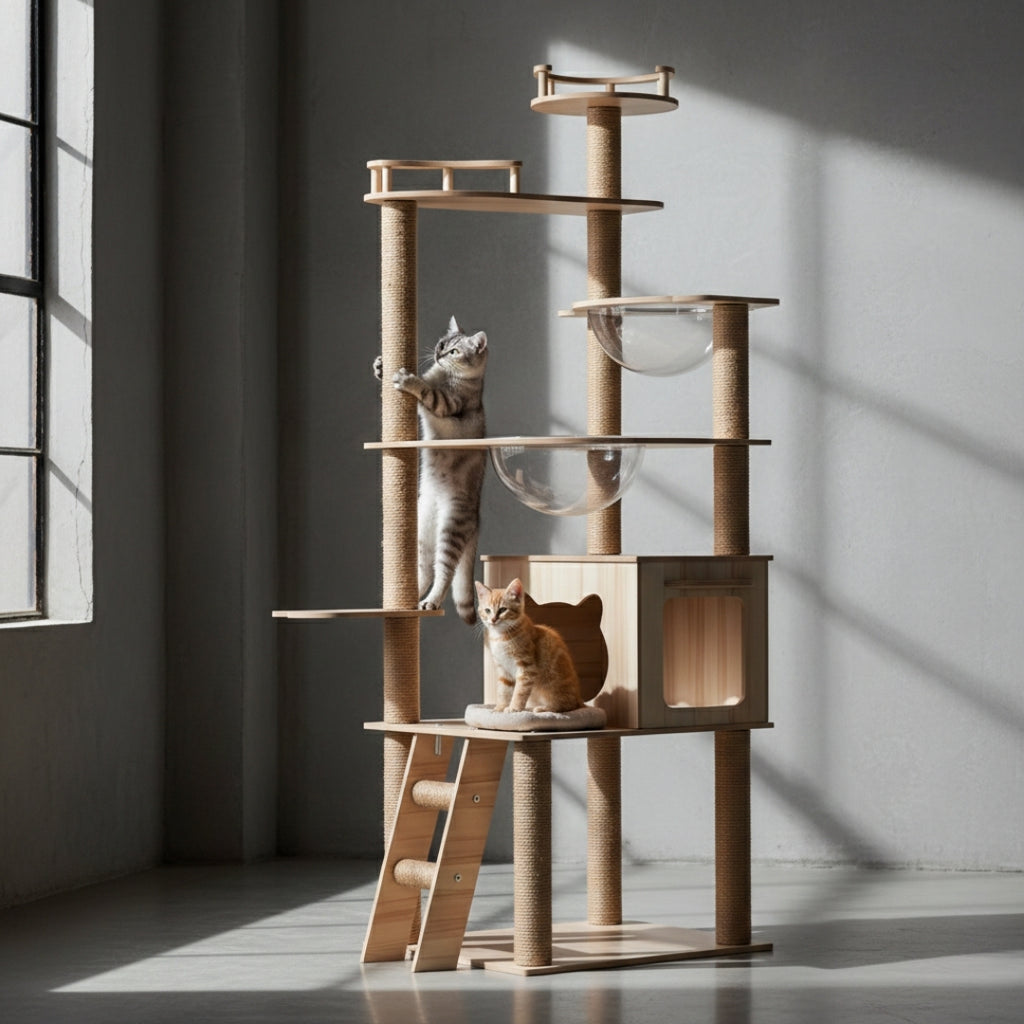 Kensington 170cm Large Cat Tree Tower & Scratching Post  | Cat Furniture