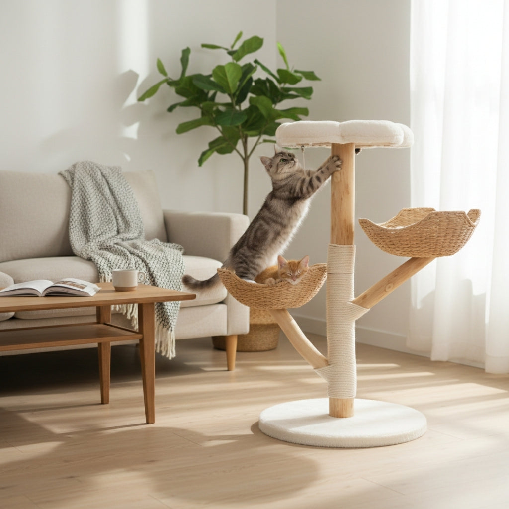 Oxford 111cm Small Cat Tree & Scratching Post | Cat Furniture