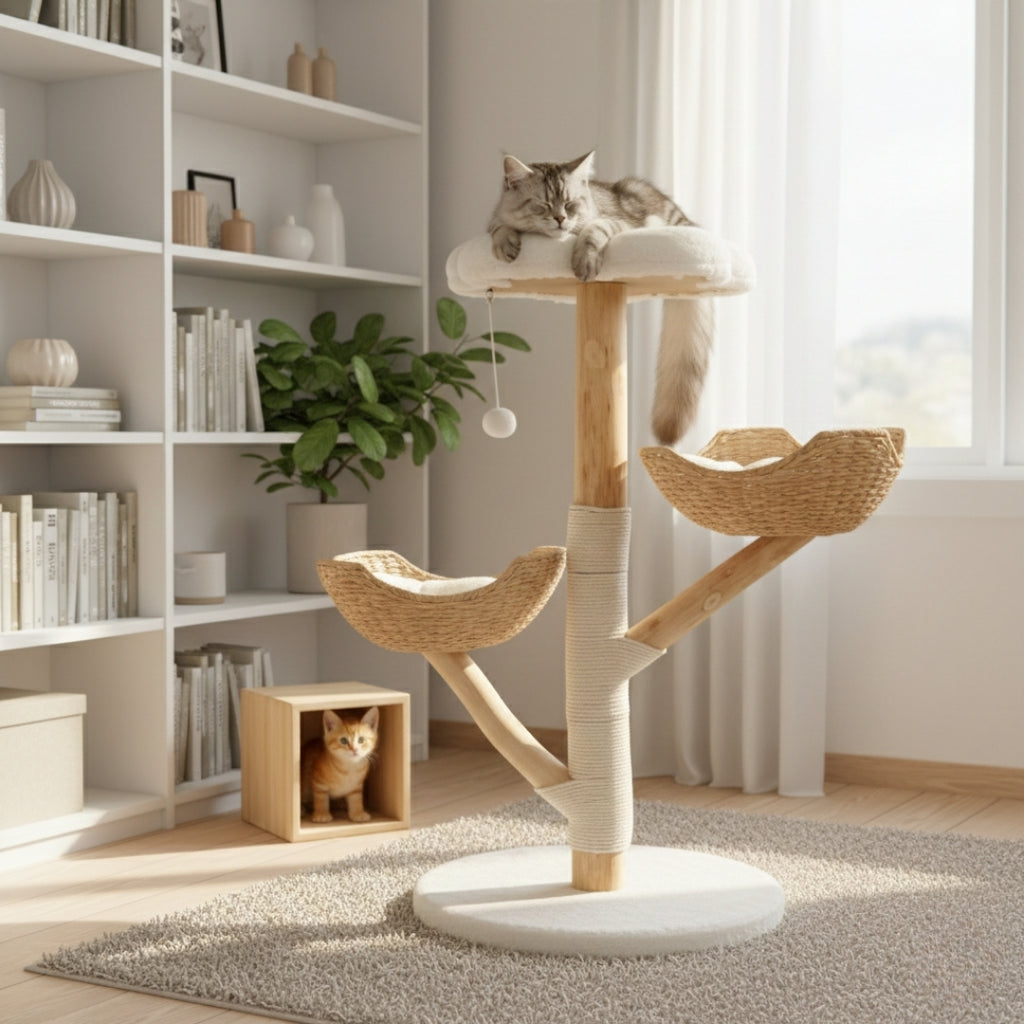 Oxford 111cm Small Cat Tree & Scratching Post | Cat Furniture