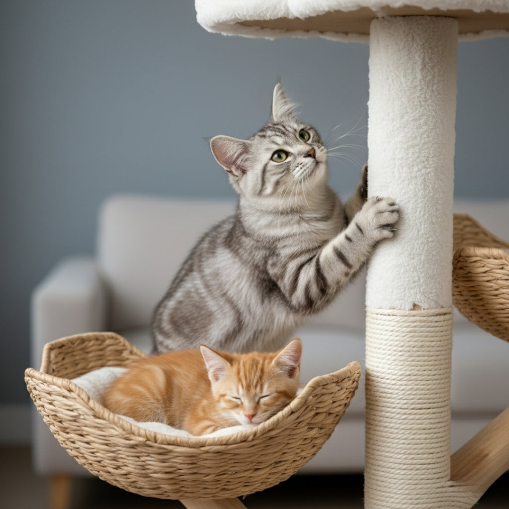 Oxford 111cm Small Cat Tree & Scratching Post | Cat Furniture