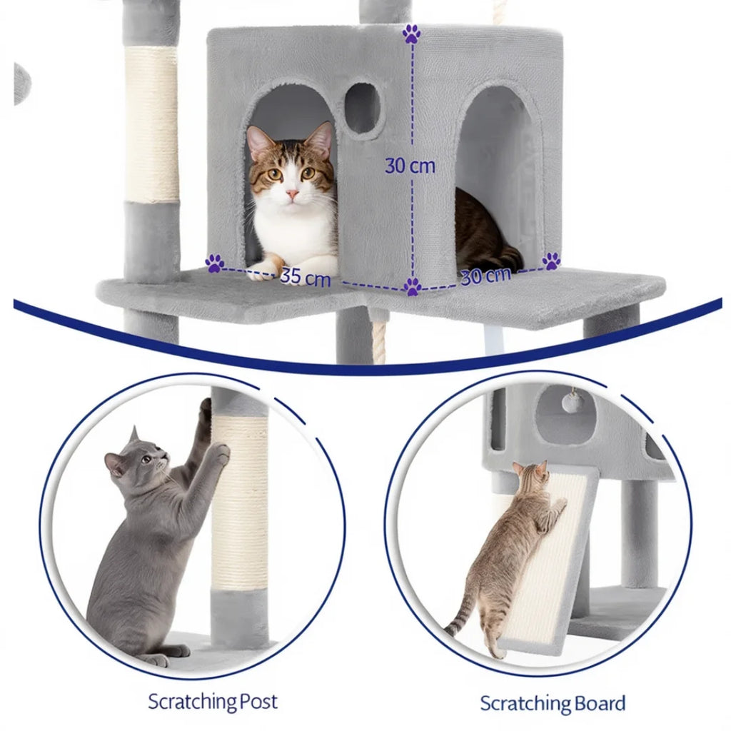 Hyde Park 174cm Large Cat Tree & Scratching Post | Cat Furniture