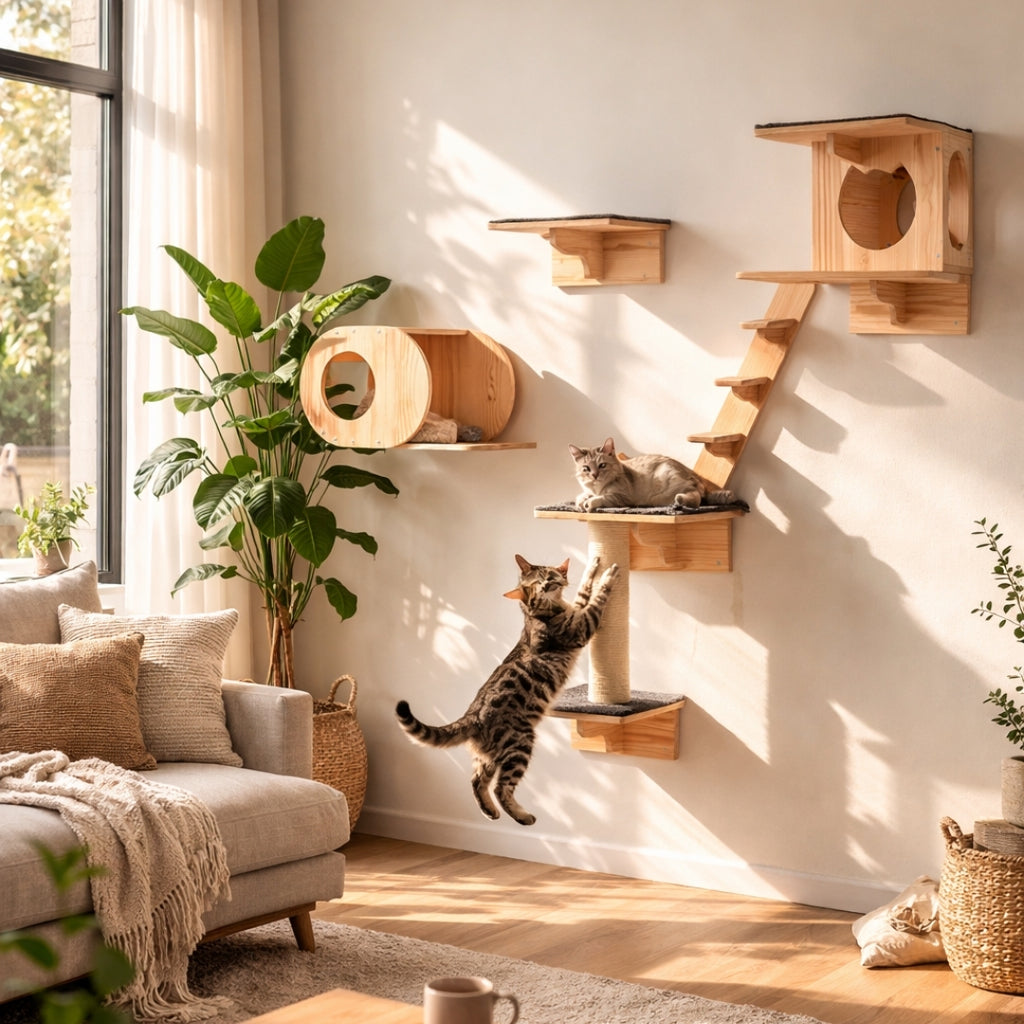 Victoria Wall Cat Tree & Scratching Post | Cat Furniture