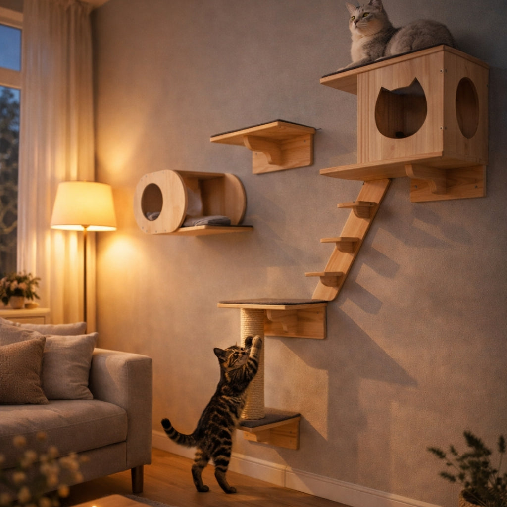 Victoria Wall Cat Tree & Scratching Post | Cat Furniture
