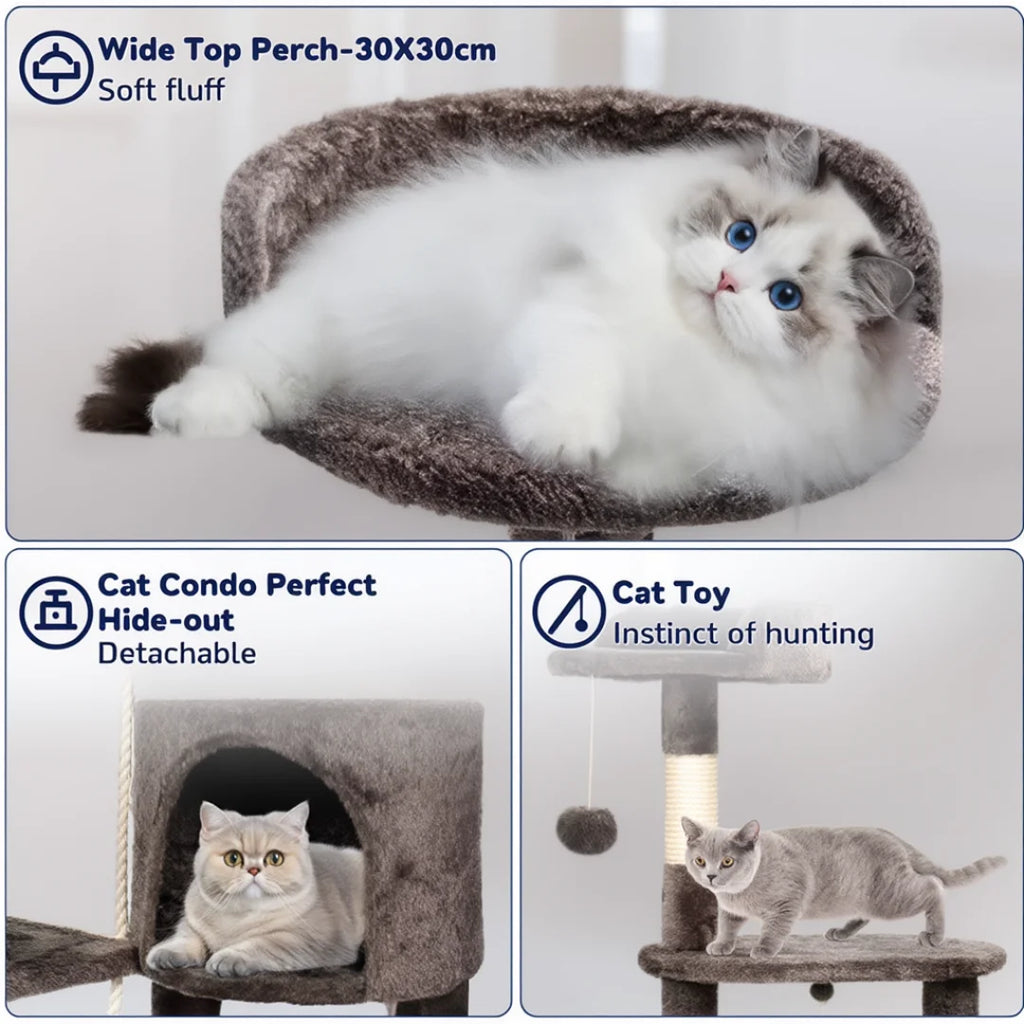Stratford 138cm Medium Cat Tree & Scratching Post | Cat Furniture
