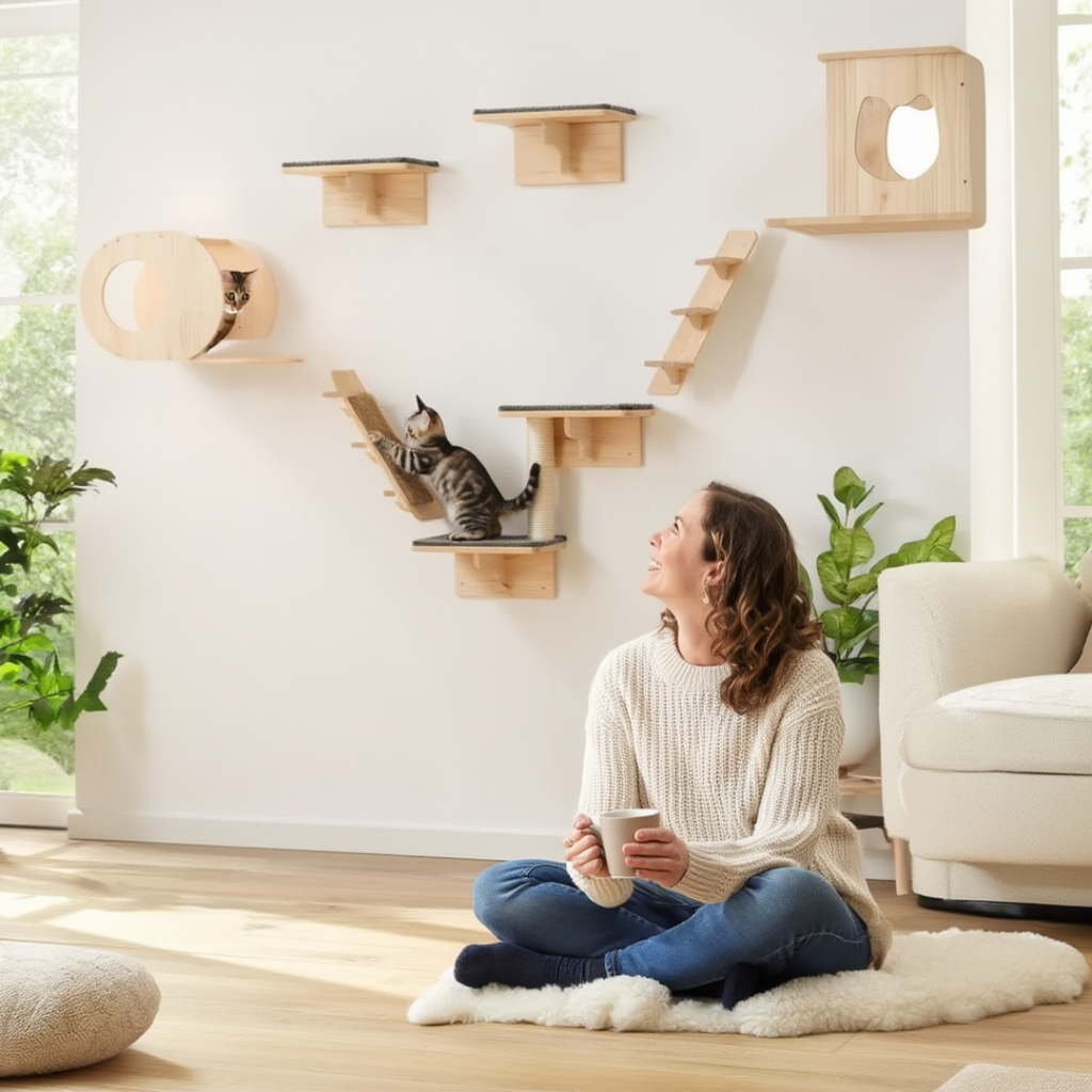 Victoria Wall Cat Tree & Scratching Post | Cat Furniture