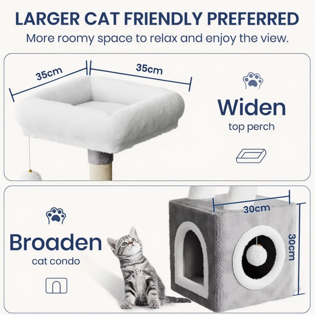 Durham 107cm Small Cat Tree & Scratching Post | Cat Furniture