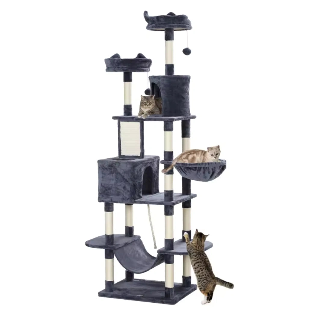 Lancaster 206cm Large Cat Tree & Scratching Post | Cat Furniture