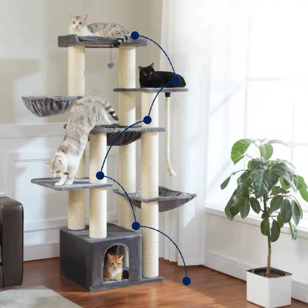 Suffolk 170cm Large Cat Tree & Scratching Post | Cat Furniture