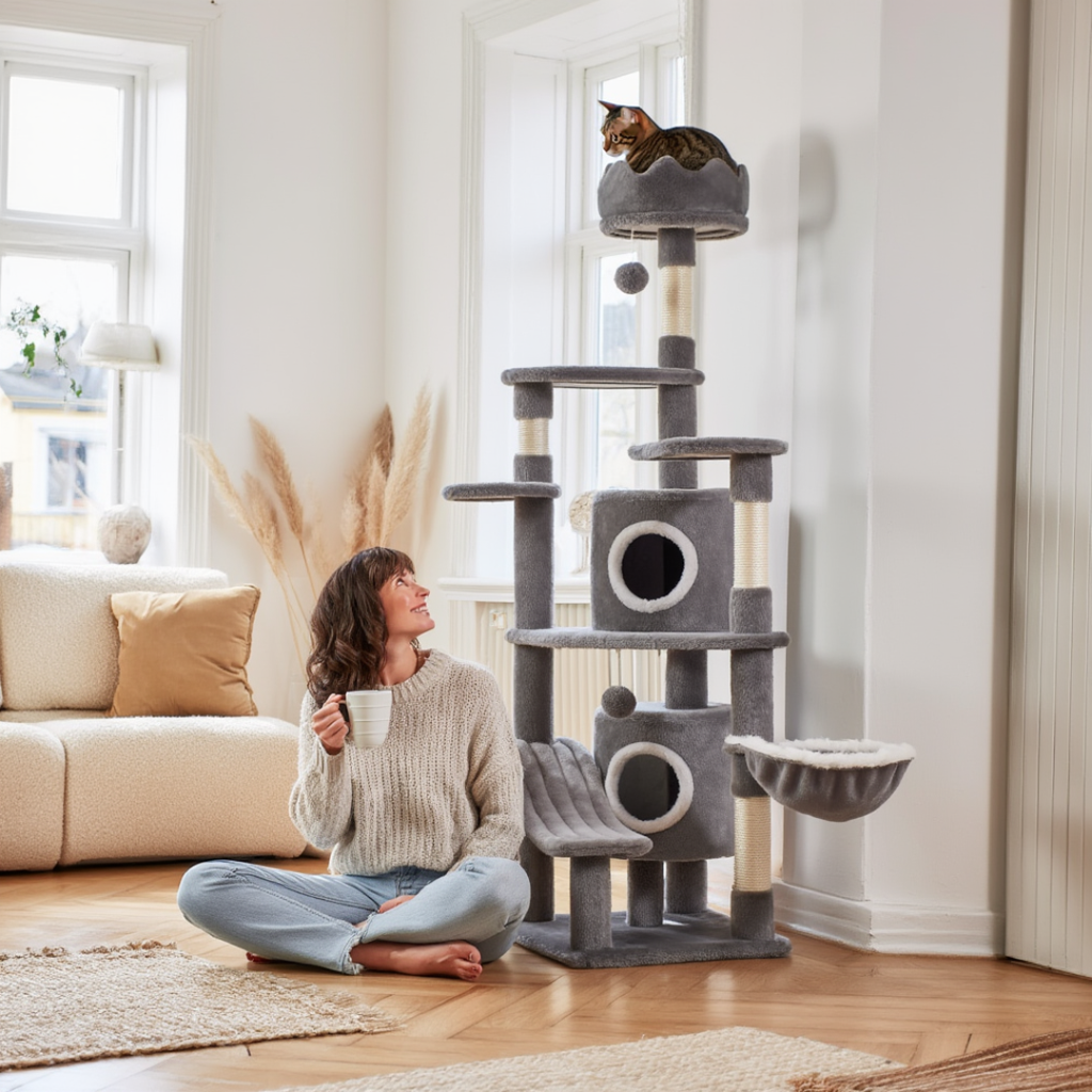 Hampton 162cm Large Cat Tree & Scratching Post | Cat Furniture