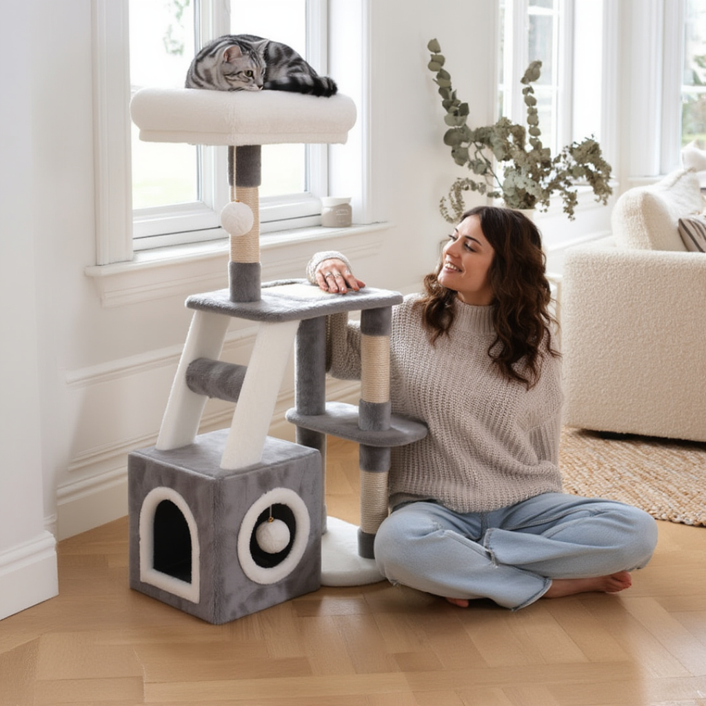 Durham 107cm Small Cat Tree & Scratching Post | Cat Furniture