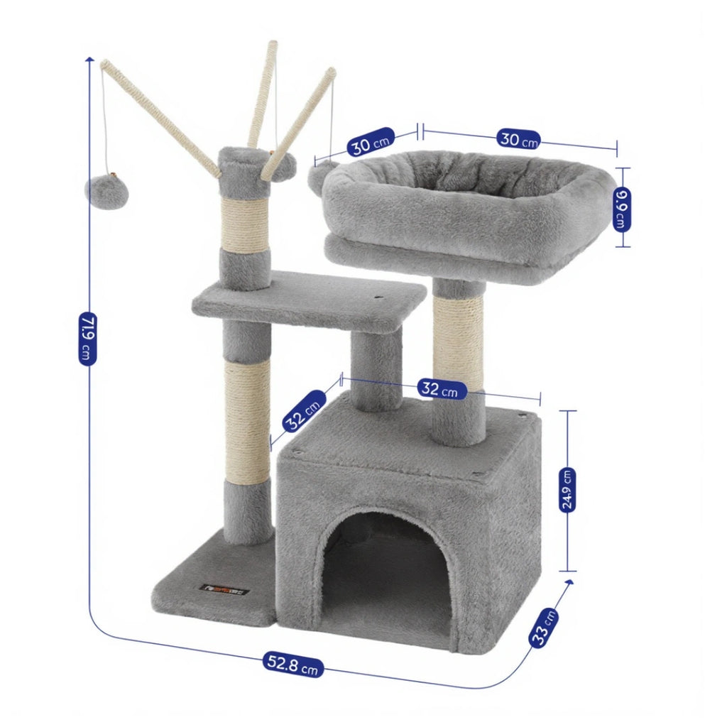 Carlisle 72cm Small Cat Tree & Scratching Post | Cat Furniture