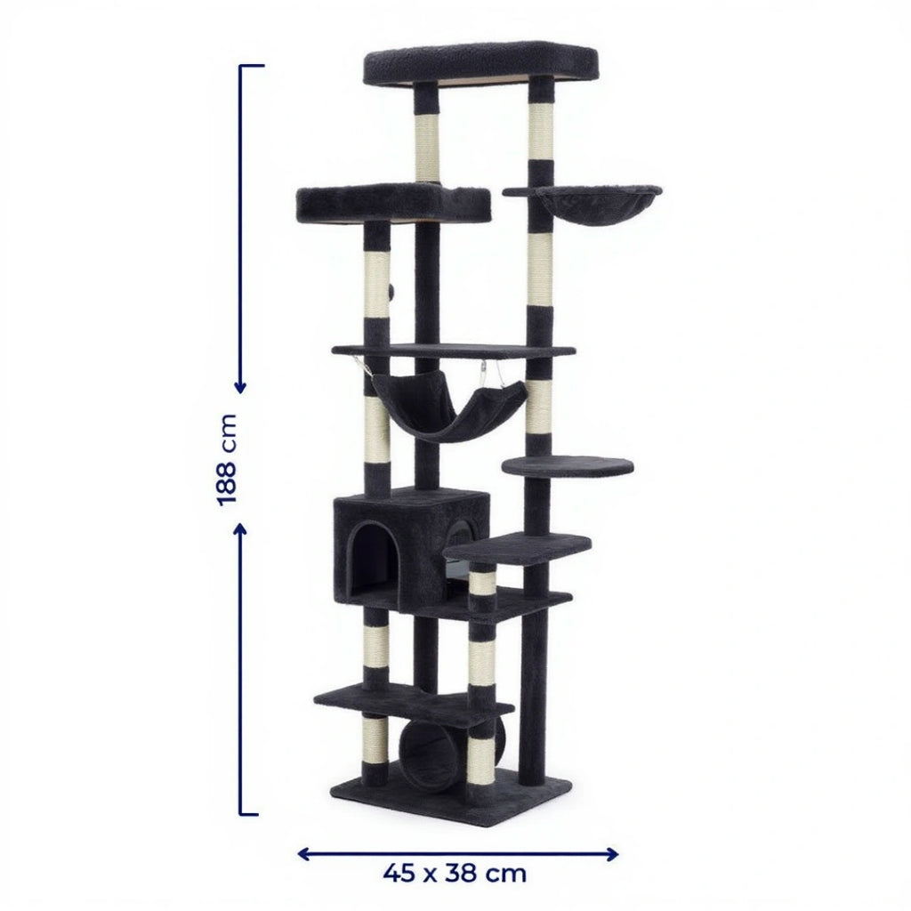 Bloomsbury 188cm Large Cat Tree & Scratching Post | Cat Furniture