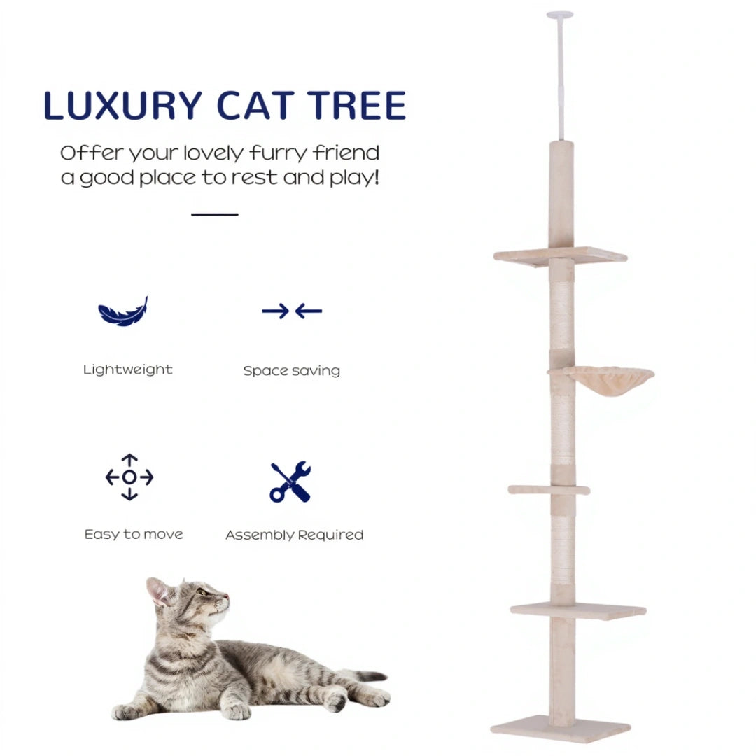 Ascot 230-260cm Large Cat Tree & Scratching Post | Cat Furniture
