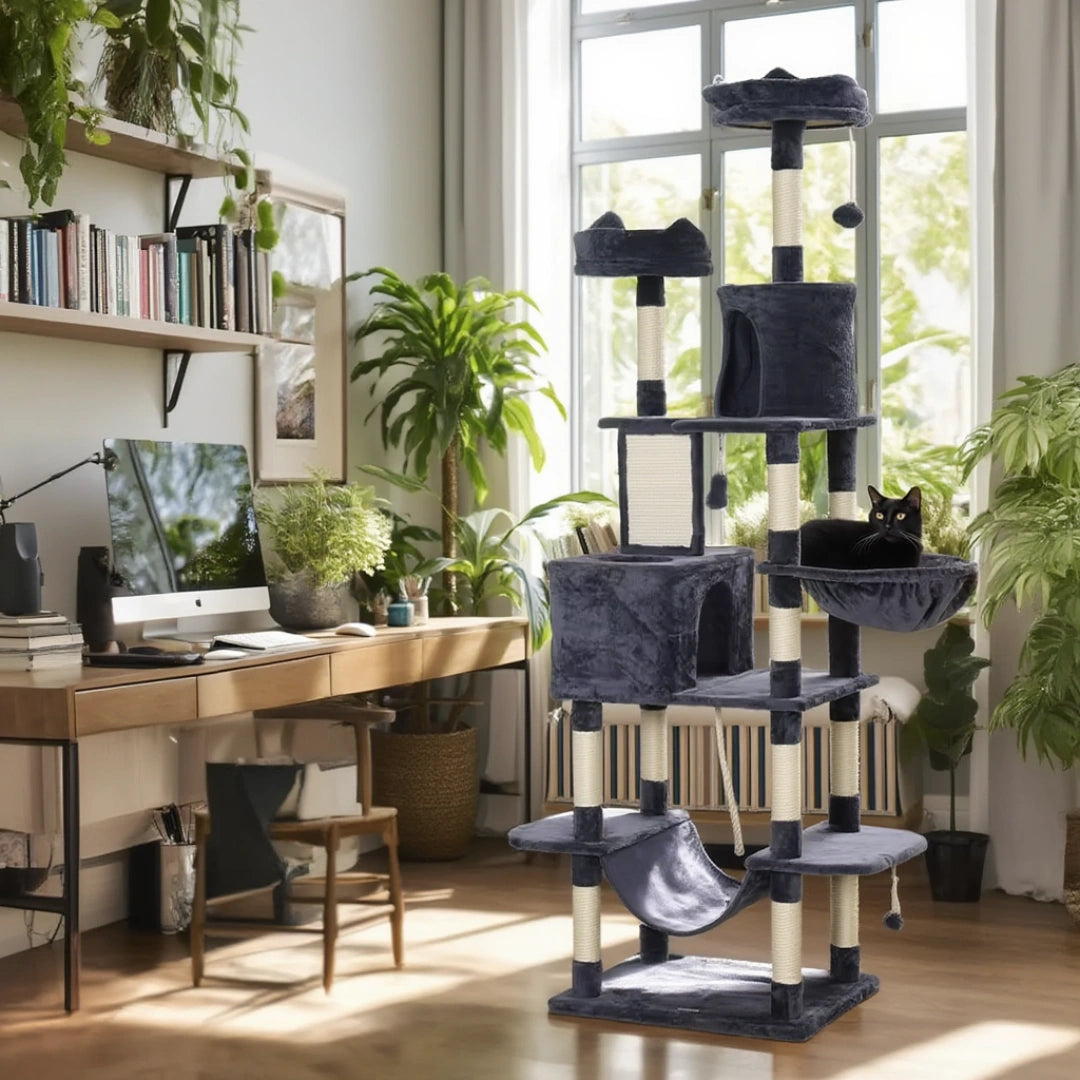 Lancaster 206cm Large Cat Tree & Scratching Post | Cat Furniture