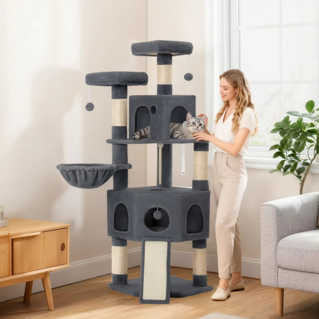 Hyde Park 174cm Large Cat Tree & Scratching Post | Cat Furniture