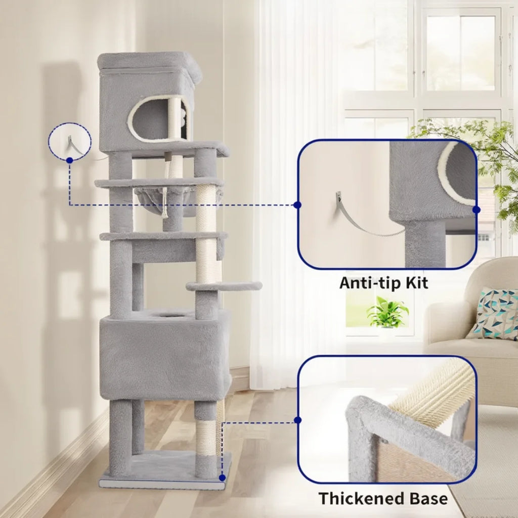 Kent Cat Tree 178cm Large Cat Tree & Scratching Post | Cat Furniture