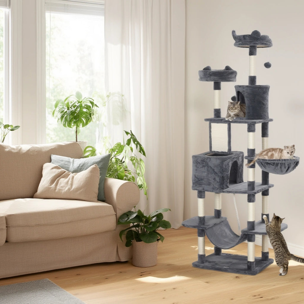 Lancaster 206cm Large Cat Tree & Scratching Post | Cat Furniture