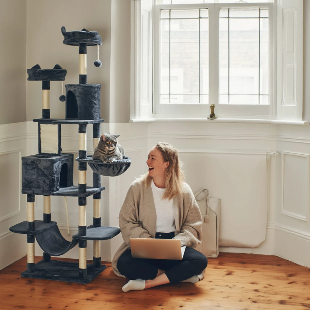 Lancaster 206cm Large Cat Tree & Scratching Post | Cat Furniture