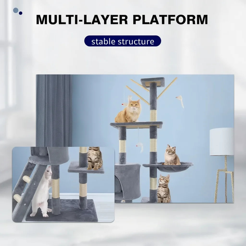 Richmond 140cm Medium Cat Tree & Scratching Post | Cat Furniture
