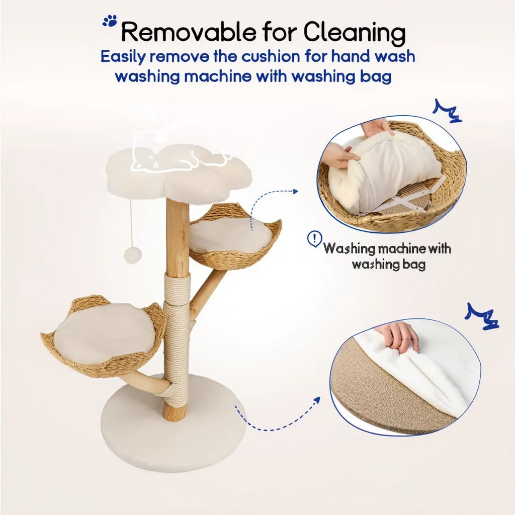 Oxford 111cm Small Cat Tree & Scratching Post | Cat Furniture