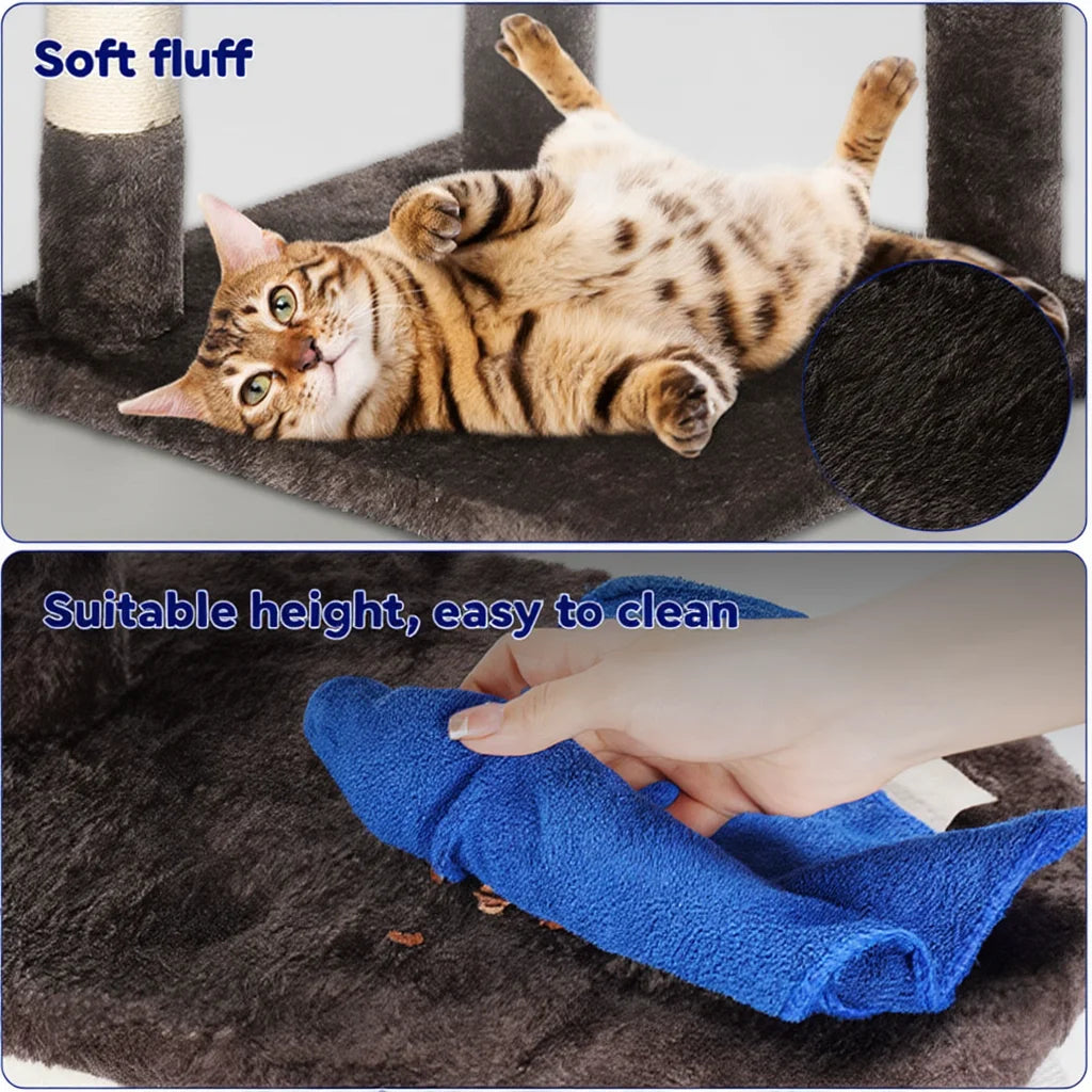 Windsor 112cm Medium Cat Tree Tower & Scratching Post | Cat Furniture