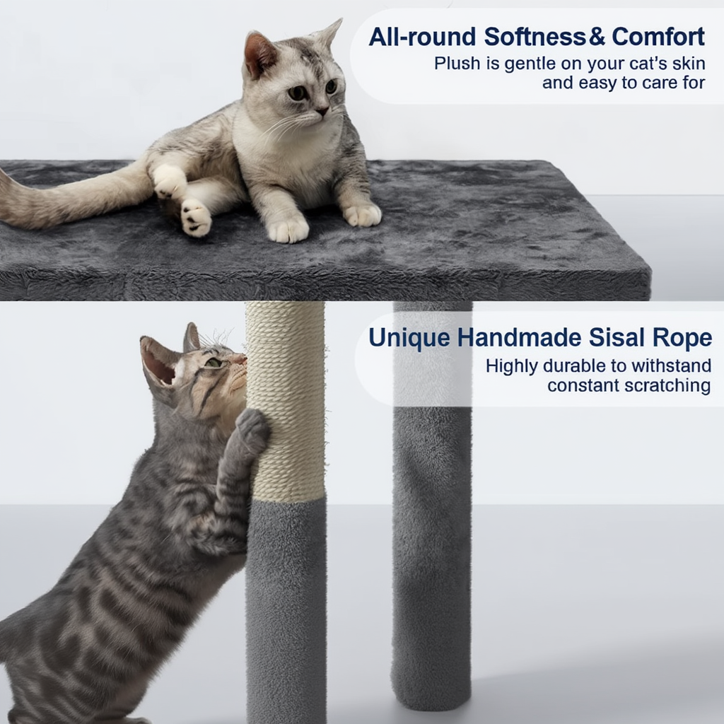 Buckingham 158cm Medium Cat Tree Tower & Scratching Post | Cat Furniture