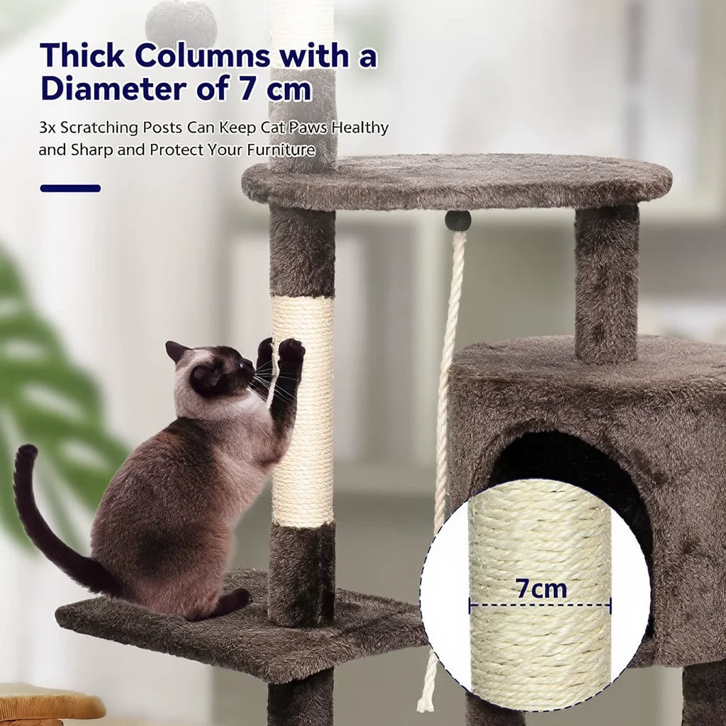 Windsor 112cm Medium Cat Tree Tower & Scratching Post | Cat Furniture