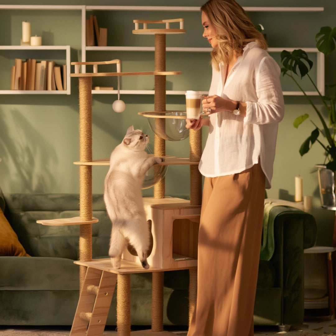 Kensington 170cm Large Cat Tree Tower & Scratching Post  | Cat Furniture