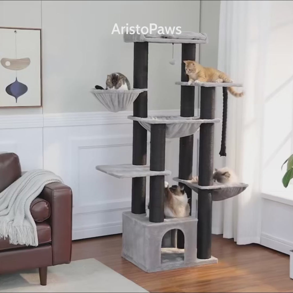 Suffolk 170cm Large Cat Tree & Scratching Post | Cat Furniture